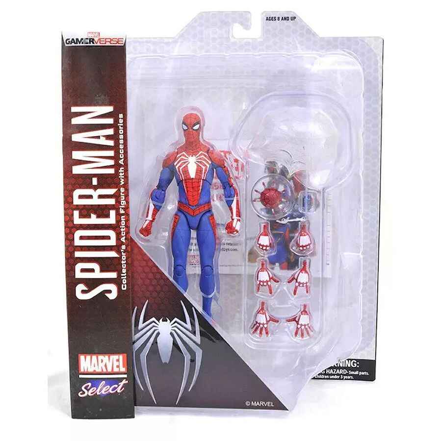Marvel Select Gamerverse Spider-Man (Playstation Version) Inch