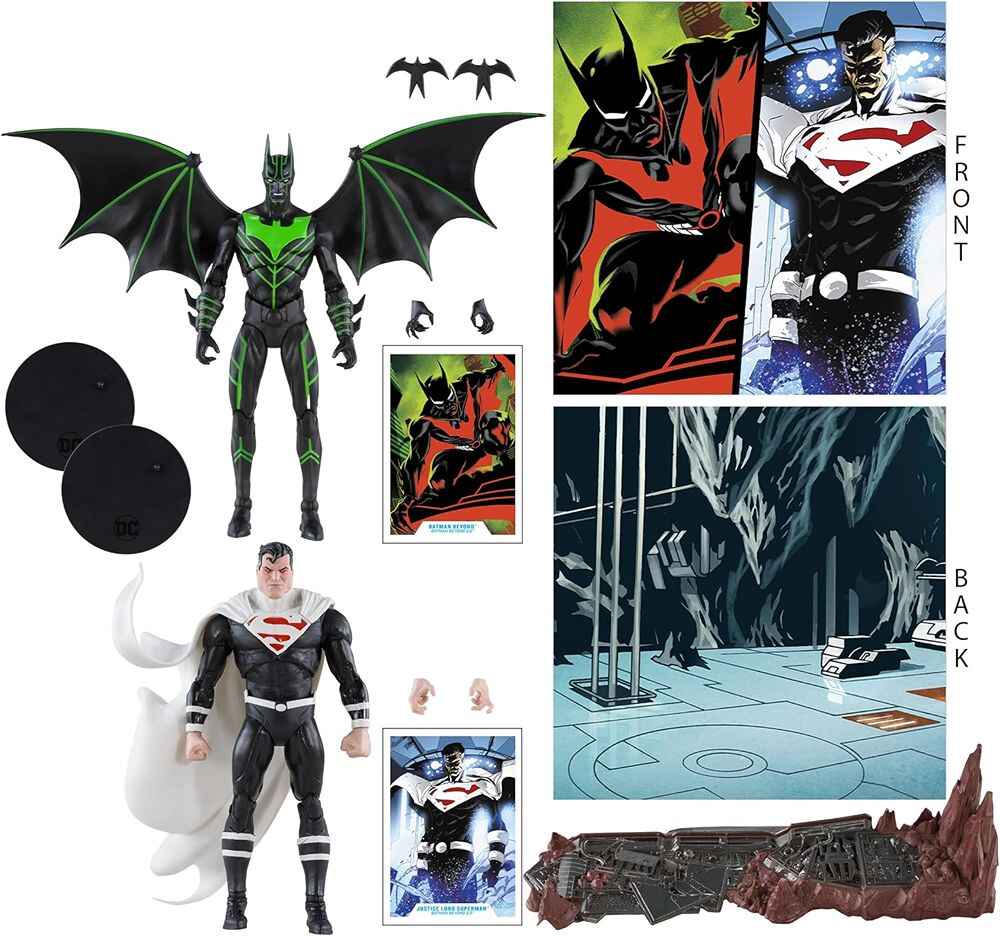 DC Multiverse Batman Beyond Vs. Justice Lord Superman 2-Pack 7 Inch Action  Figure