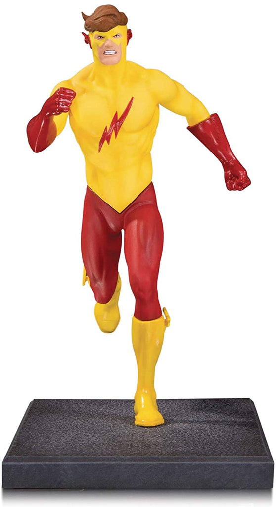 DC Collectibles The New Teen Titans: Kid Flash Multi-Part Statue, Multi-Color - figurineforall.com