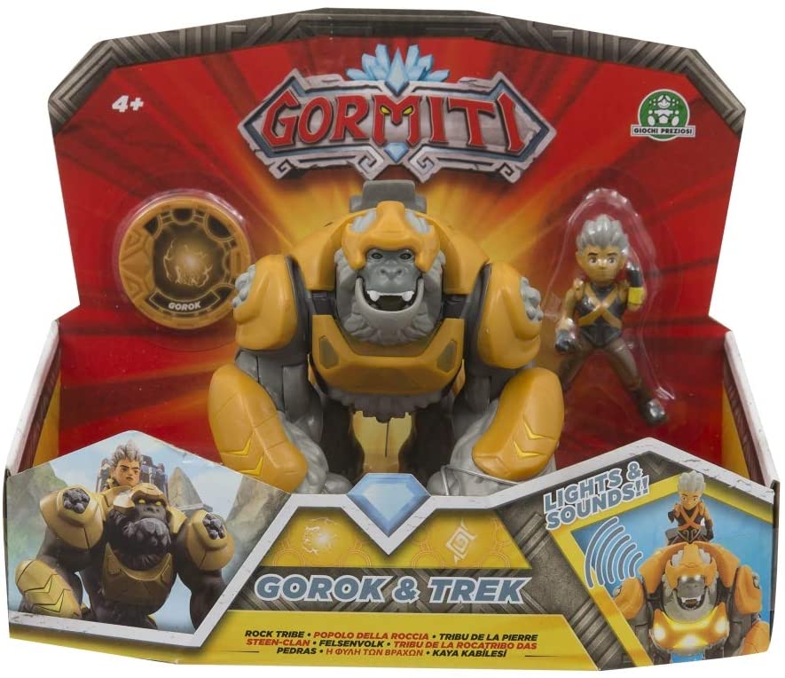 Gormiti Gorok and Stone Beast 15 cm Light and Sound Functions TV Series - figurineforall.com