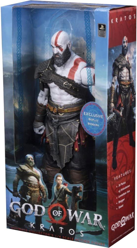 NECA God of War (2018) 1/4 Scale Action Figure - Kratos 18 Inch - figurineforall.com