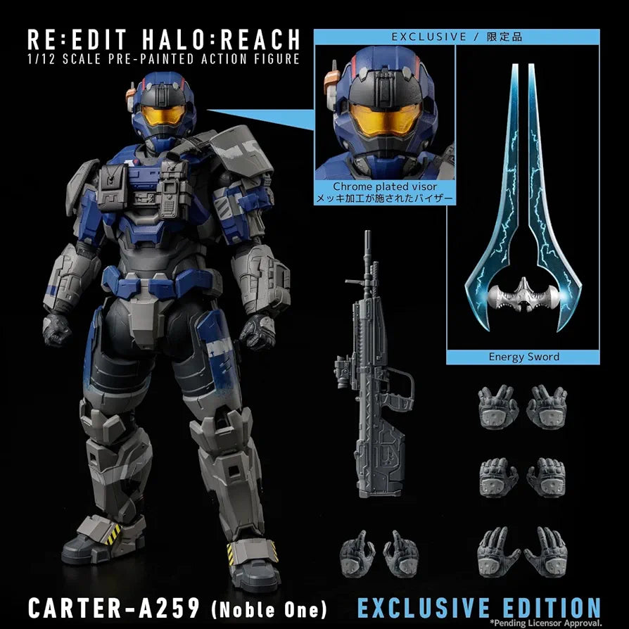 Re:Edit Halo: Reach Carter-A259 Action Figure - PREVIEWS Exclusive 1:12 Scale Collectible