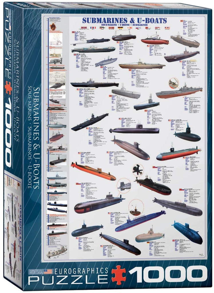 Puzzle 1000 Piece - Submarines and U Boats Jigsaw Puzzle 6000-0132 - figurineforall.com