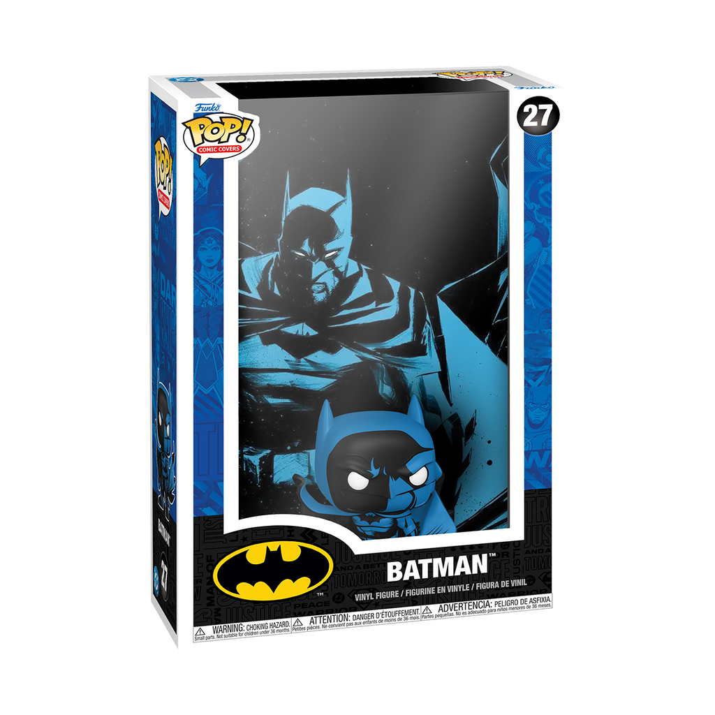 Pop Comic Covers DC 3.75 Inch Vinyl Figure - Batman (Black and Blue) #27