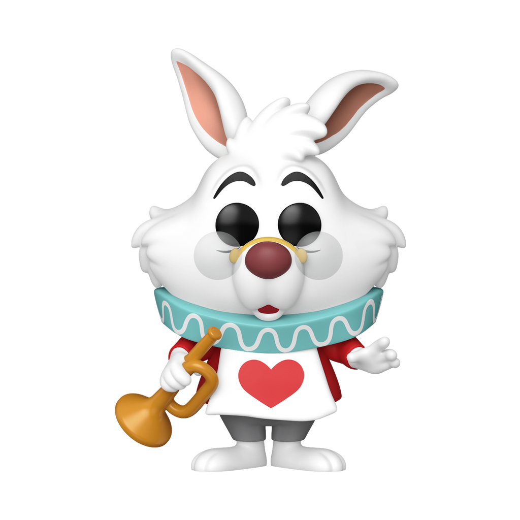 Pop Disney Alice in Wonderland 3.75 Inch Vinyl Figure - White Rabbit with Horn #1772