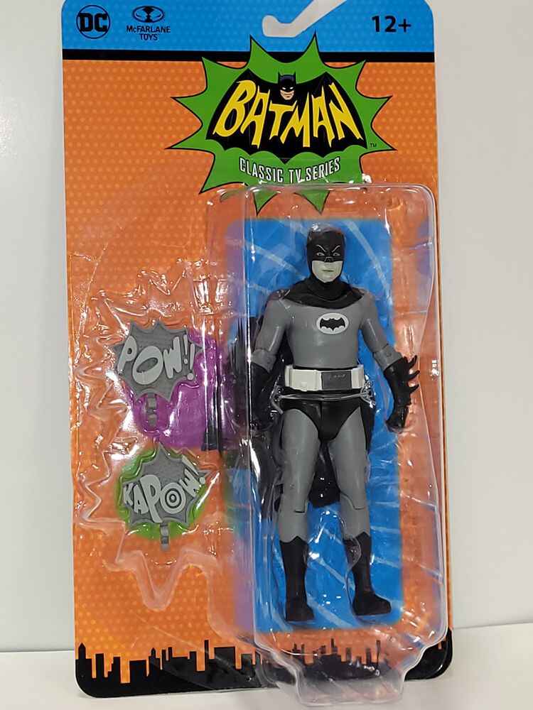 Batman DC Retro 66 Classics TV Series 1960s Wave 4 Batman (Black and White Variant) 6 Inch Action Figure