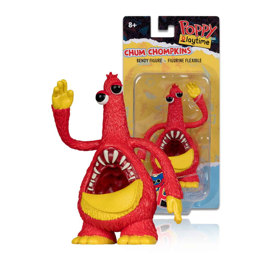 Poppy Playtime Bendable Wave 2 Chum Chompkins 4.5 Inch Static Figure