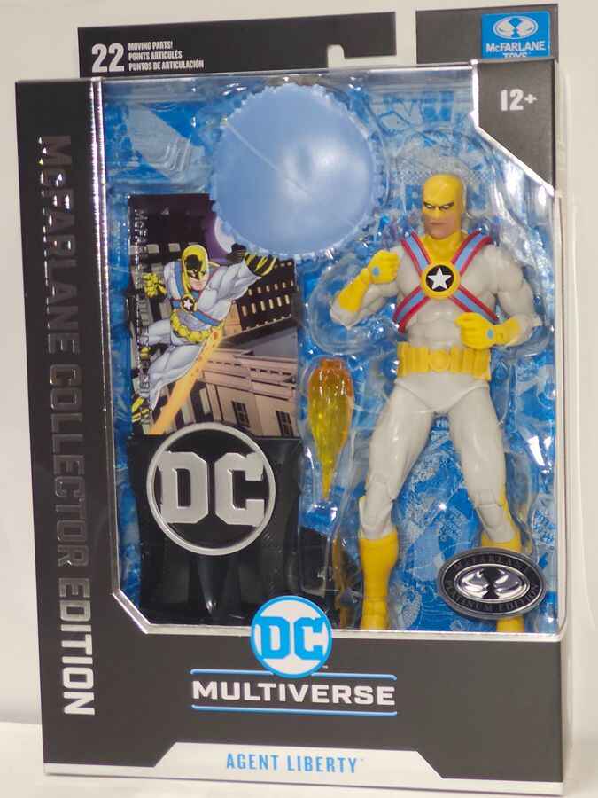 DC Multiverse Collector Edition Wave 6 Agent Liberty (Panic In the Sky) PLATINUM 7 Inch Action Figure