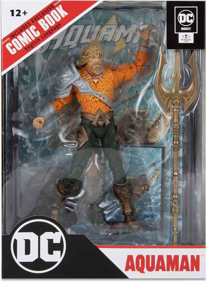 DC Multiverse Comics Page Punchers Aquaman - Aquaman W Comic 7 Inch Action Figure