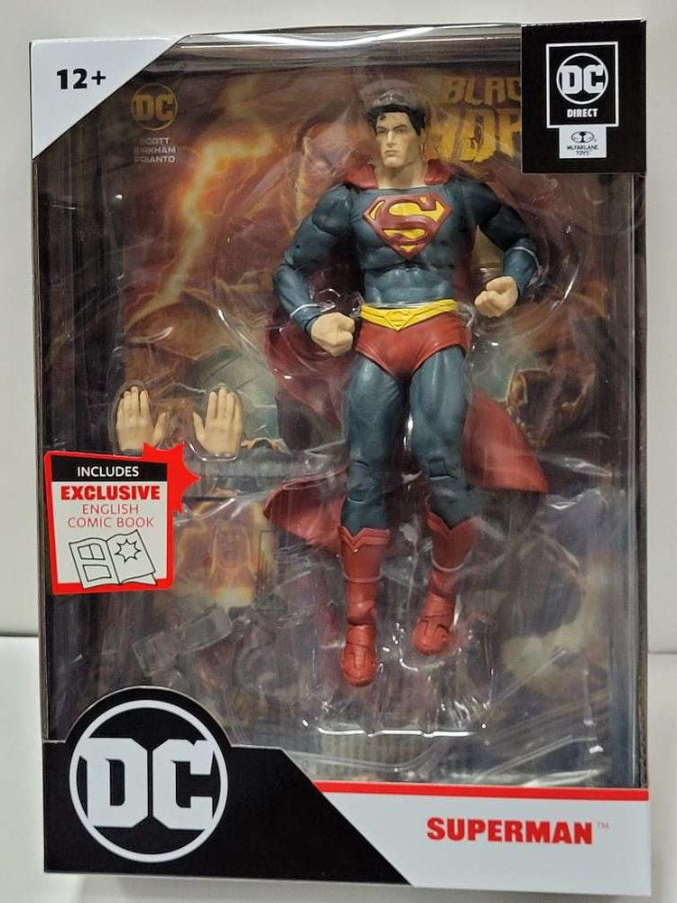 DC Multiverse Comics Page Punchers Black Adam - Superman with Comic 7 Inch Action Figure - figurineforall.com