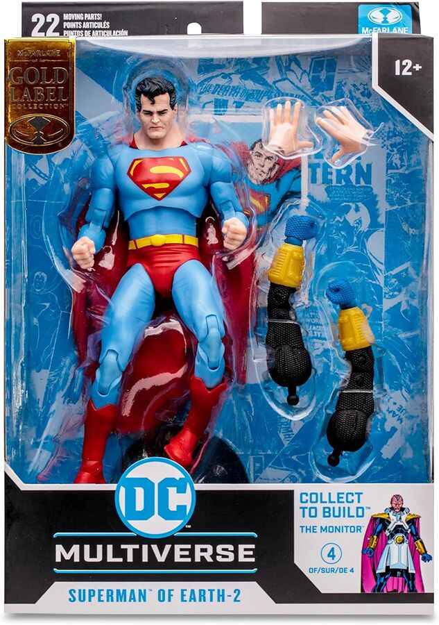 DC Multiverse Crisis on Infinite Earths BAF The Monitor - Superman on Earth-2 (Gold Label) 7 Inch Action Figure