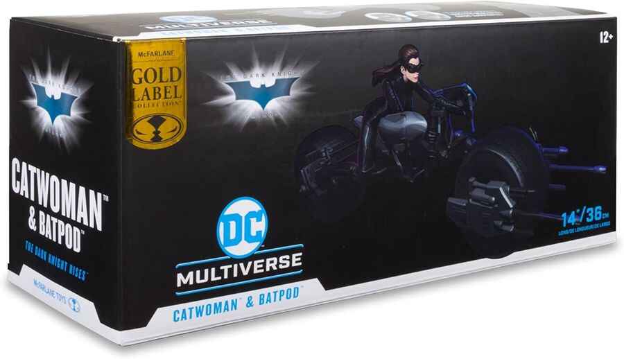 DC Multiverse The Dark Knight Rises Catwoman & Batpod Gold Label 7 Inch Action Figure