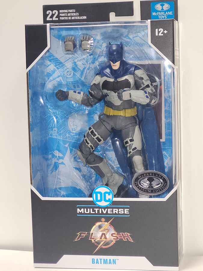 DC Multiverse The Flash Movie Batman (Blue-Grey) Platinum 7 Inch Action Figure