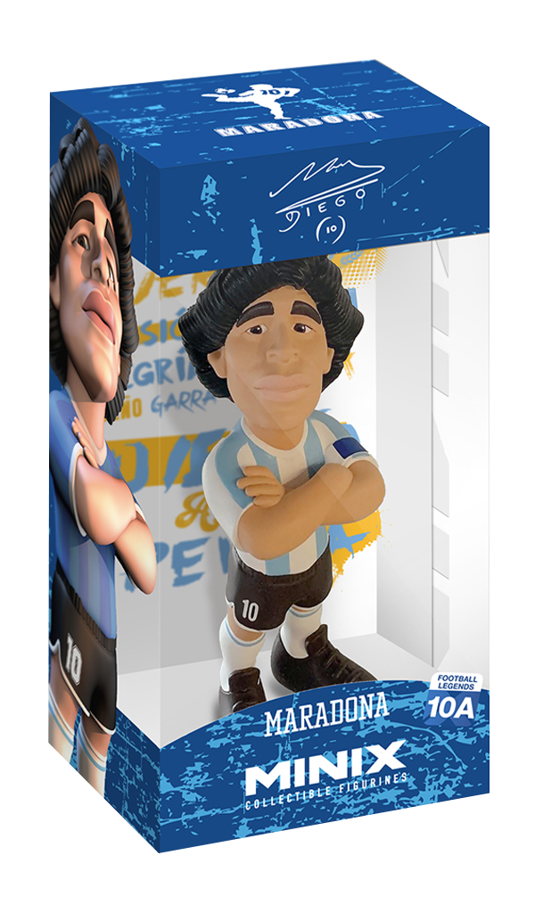 Minix Sports Soccer Legend Maradona 4.75 Inch Collectible Vinyl Figure