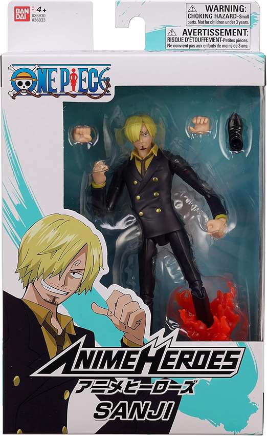 One Piece Anime Heroes Sanji 6.5 Inch Action Figure