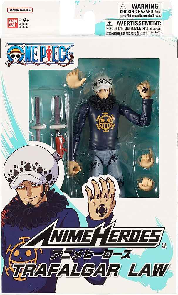 One Piece Anime Heroes Trafalgar Law 7 Inch Action Figure