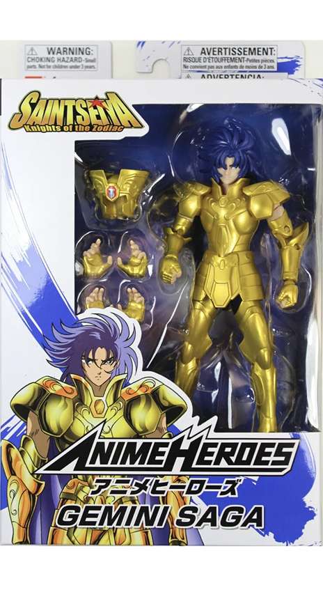 Saint Seiya: Knights of the Zodiac Anime Heroes Gemini Saga 6.5 Inch Action Figure