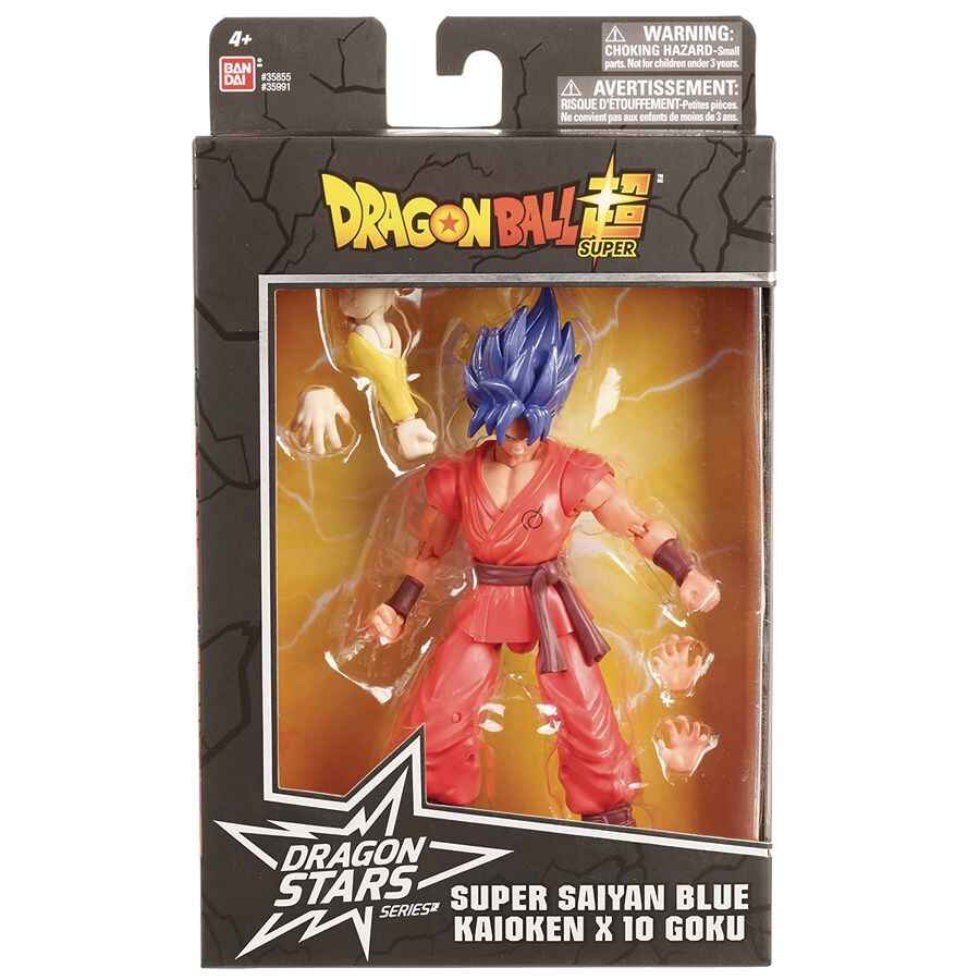 Dragon Ball Super - Dragon Stars Super Saiyan Blue Kaioken x 10 Goku 6 Inch Action Figure