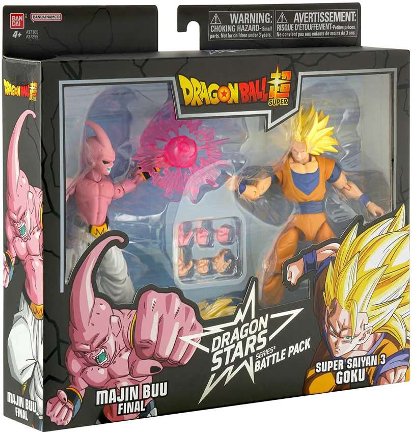 Dragon Ball Super Dragon Stars - Super Saiyan 3 Goku vs Majin Buu Final 6.5 Inch Action Figure 2-Pack