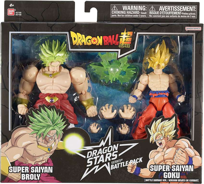 Dragon Ball Super Dragon Stars - Super Saiyan Broly vs Super Saiyan Goku 6.5 Inch Action Figure 2-Pack