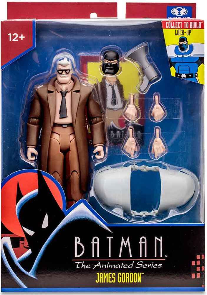 DC Direct Batman The Animated Series Wave 2 BAF Lock-Up - Commissioner James Gordon 6 Inch Action Figure