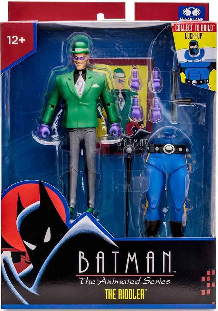 DC Direct Batman The Animated Series Wave 2 BAF Lock-Up - The Riddler 6 Inch Action Figure