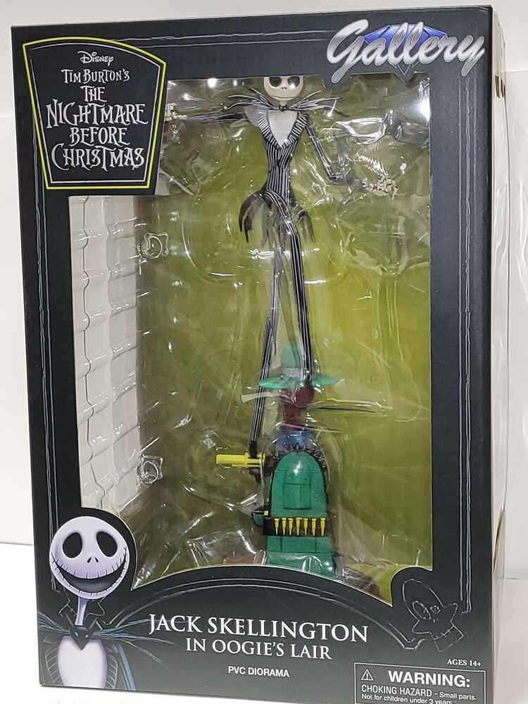 Nightmare Before Christmas Gallery Jack Skellington Oogie Lair 13 Inch PVC Figure Statue