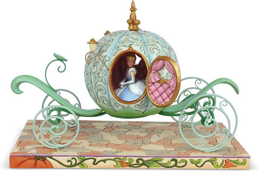 Cinderella Disney Traditions by Jim Shore Cinderella in Pumpkin Coach Lit 11.5 Inch Resin Statue