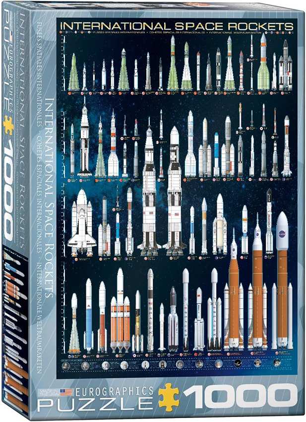 Puzzle 1000 Pieces - International Space Rockets Jigsaw Puzzle 6000-1015