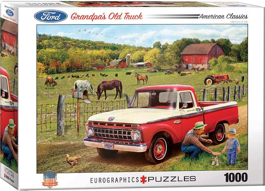 Puzzle 1000 Pieces - Grandpa's Old Truck (1965 Ford F-150) Jigsaw Puzzle 6000-5467