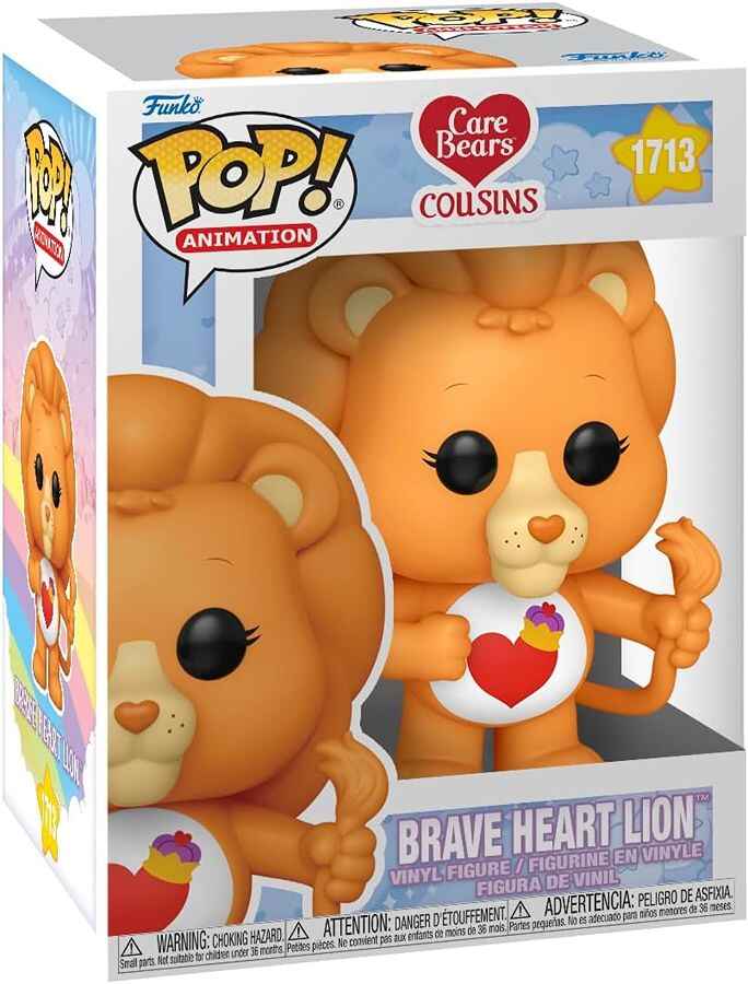 Pop Animation Care Bears and Cousins 3.75 Inch Vinyl Figure - Brave Heart Lion #1713