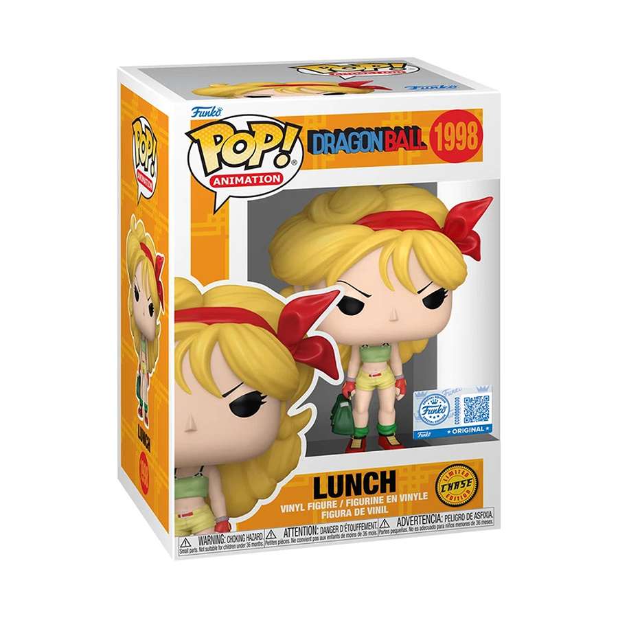 Pop Animation Dragon Ball 3.75 Inch Vinyl Figure - Lunch (Yellow Hair) Chase (BoxLunch Exclusive) #1998