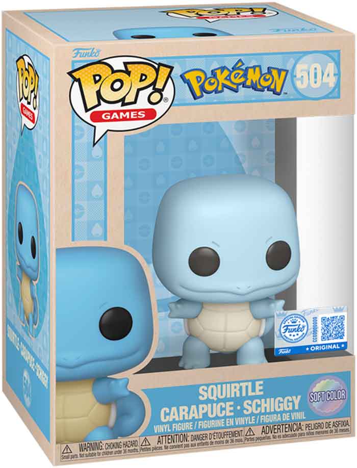 Pop Games Pokemon 3.75 Inch Vinyl Figure - Squirtle Exclusive #504
