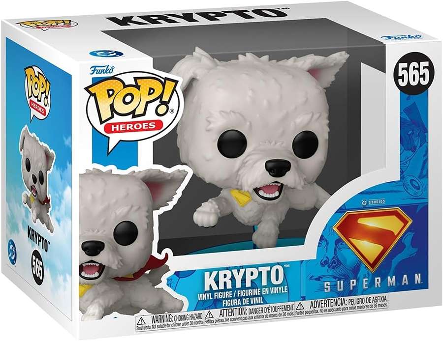 Pop Heroes Superman 2025 Movie 3.75 Inch Vinyl Figure - Krypto #565