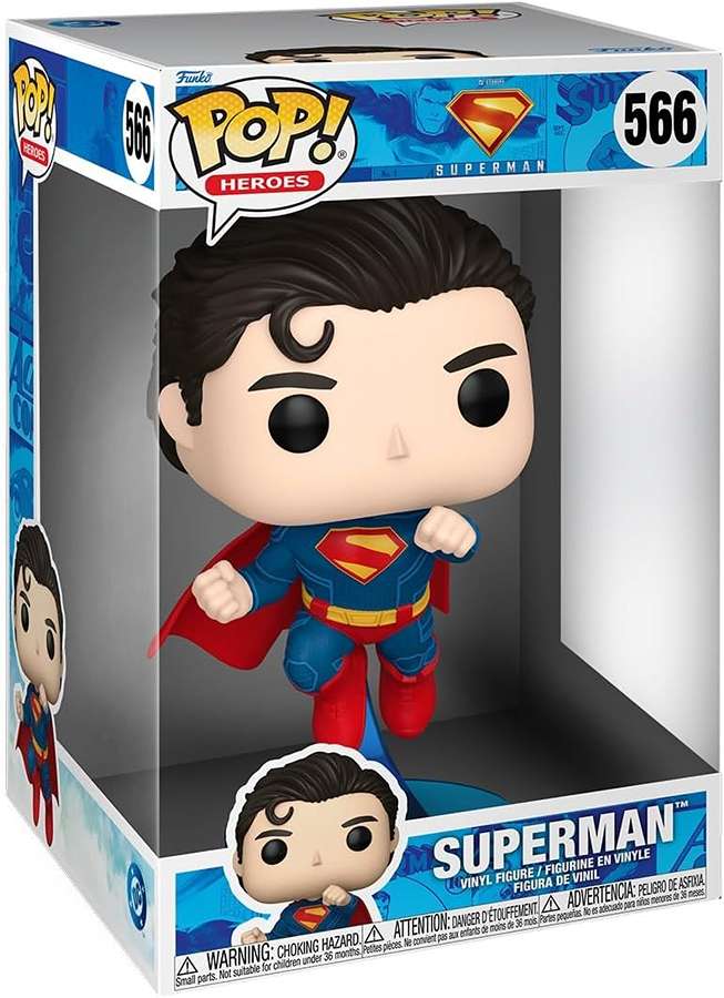 Pop Heroes Superman 2025 Movie 10 Inch Vinyl Figure - Superman #566