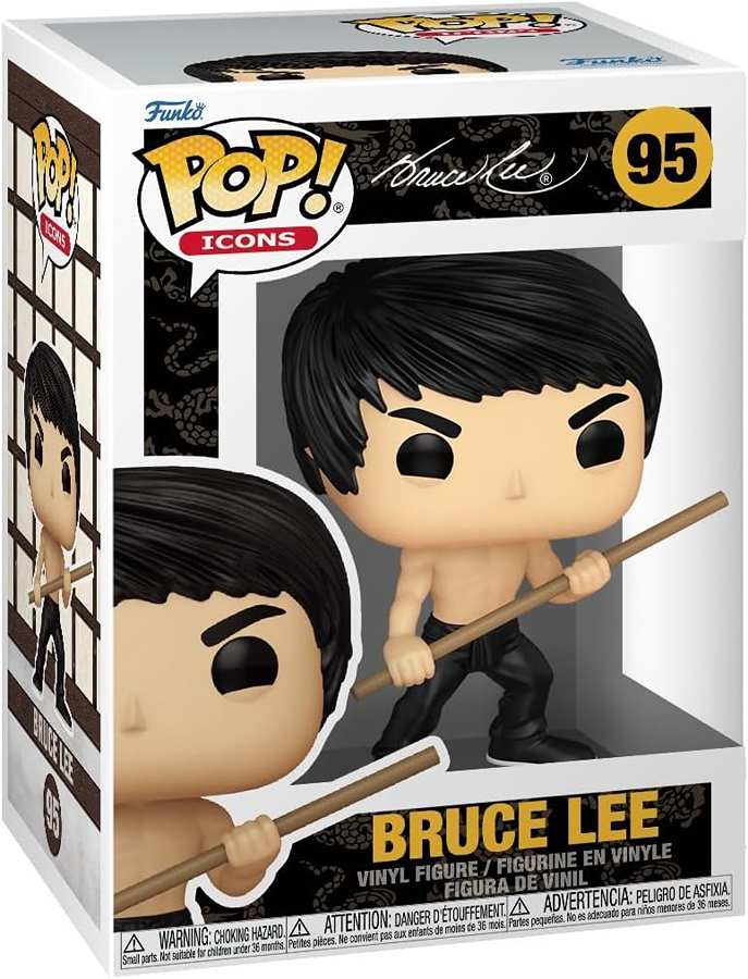 Pop Icons 3.75 Inch Vinyl Figure - Bruce Lee (Dynamic) #95