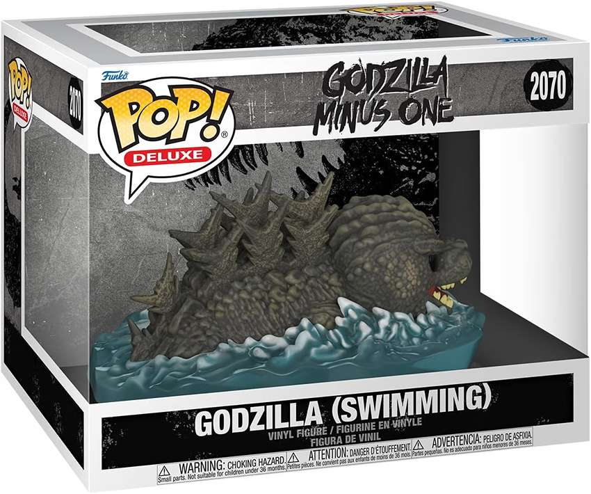 Pop Movies Deluxe Godzilla Minus One 3.75 Inch Vinyl Figure - Godzilla (Swimming) #2070