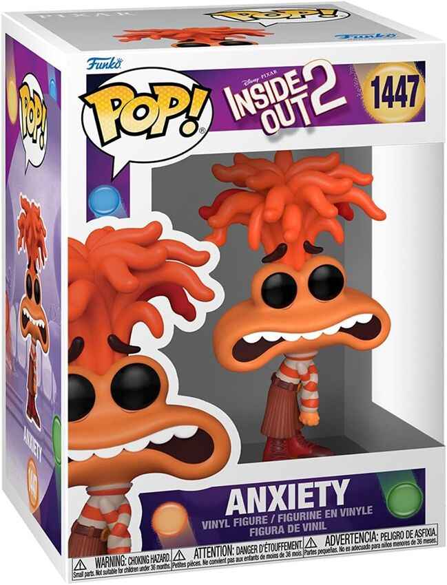 Pop Disney Movies Inside Out 2 3.75 Inch Vinyl Figure - Anxiety #1447