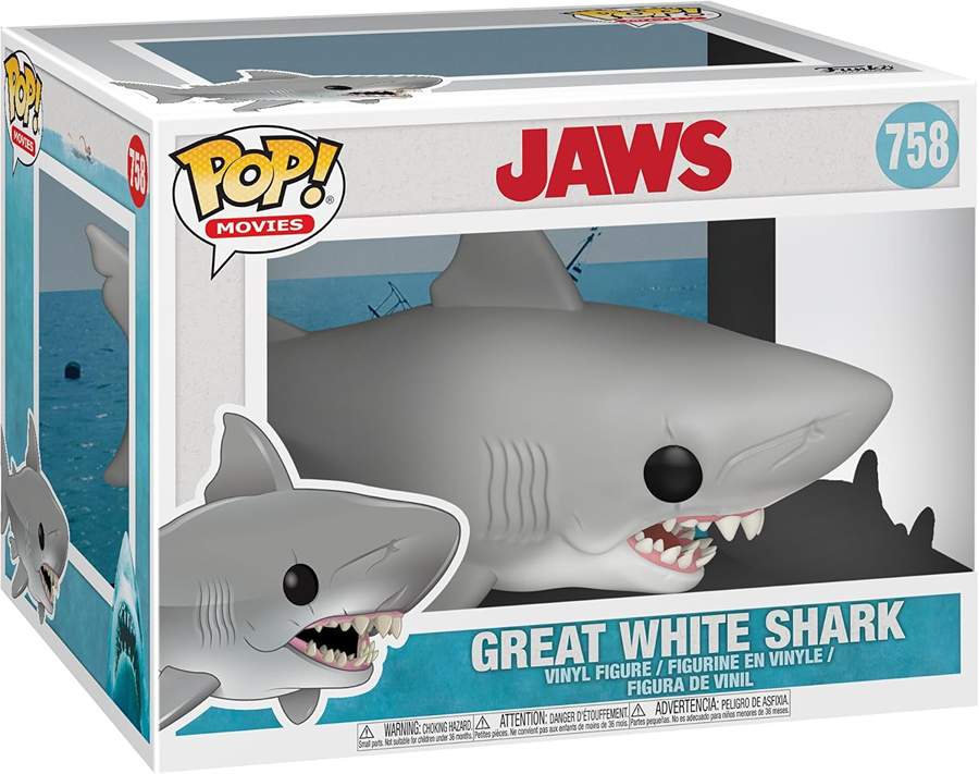 Pop Movies Jaws 6 Inch Vinyl Figure - Jaws The Great White Shark #758