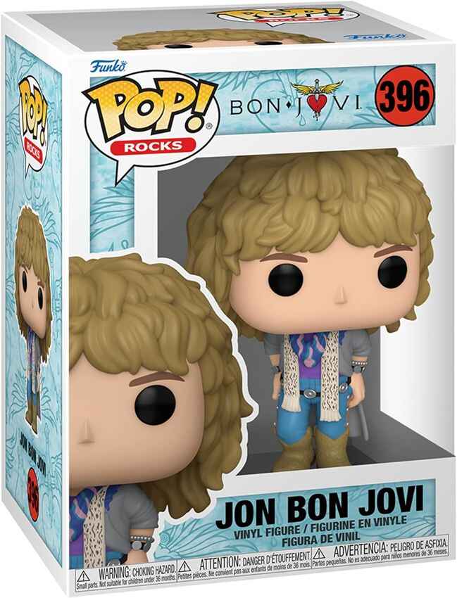 Pop Rocks Music Bon Jovi 3.75 Vinyl Figure - Jon Bon Jovi (1980s) #396