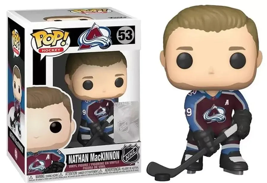 Pop Sports NHL Colorado Avalanche 3.75 Vinyl Figure - Nathan MacKinnon Home Jersey #53