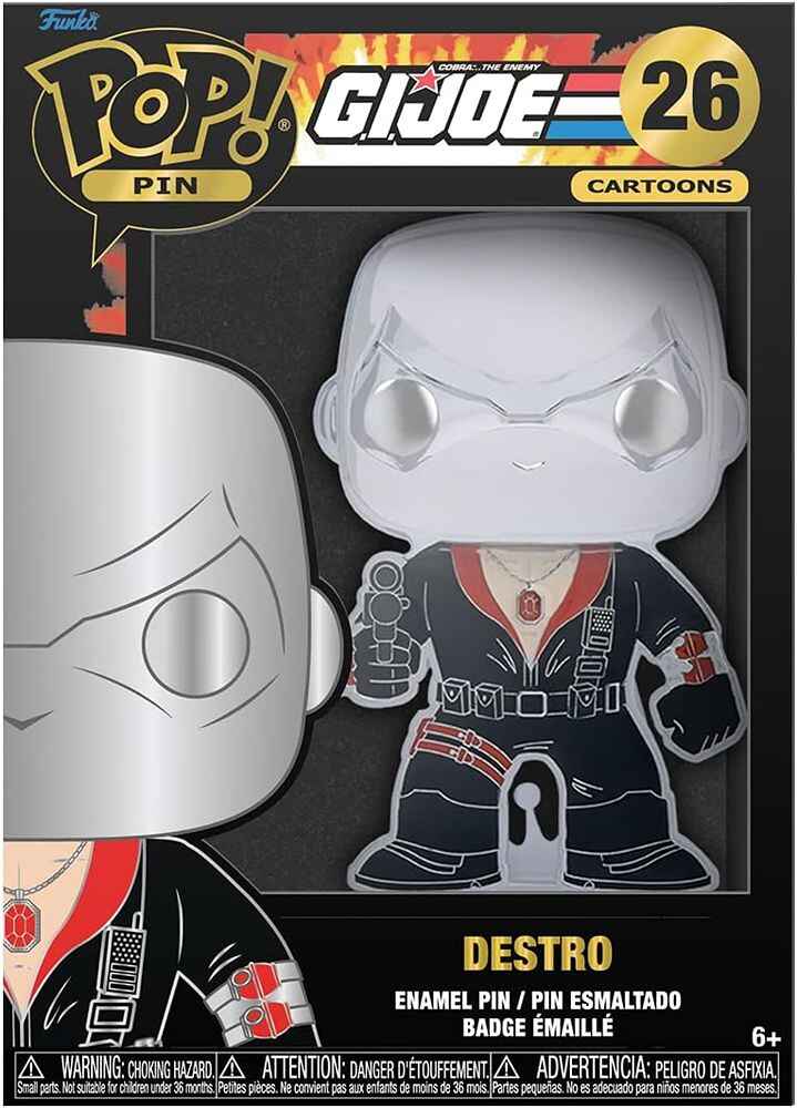 Funko POP Enamel Pin Cartoons G.I. Joe 4 Inch - Destro #26