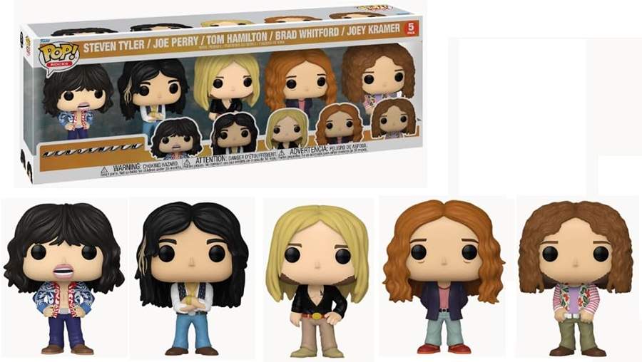 Pop Rocks Music 3.75 Inch Vinyl Figure - Aerosmith 5-Pack