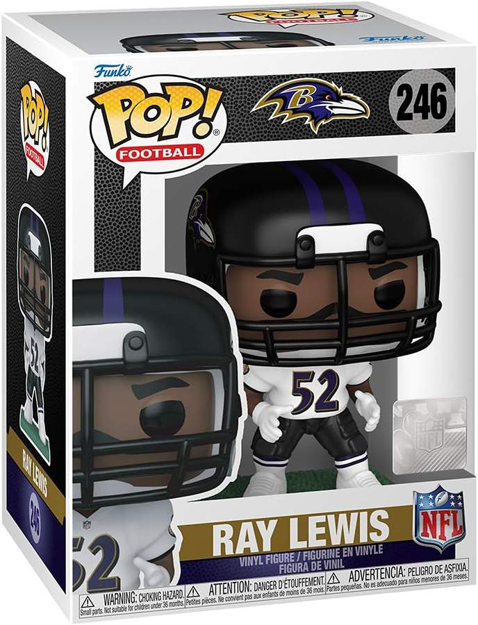 Pop Sports NFL Football 3.75 Inch Vinyl Figure - Ray Lewis (Baltimore Ravens) #246
