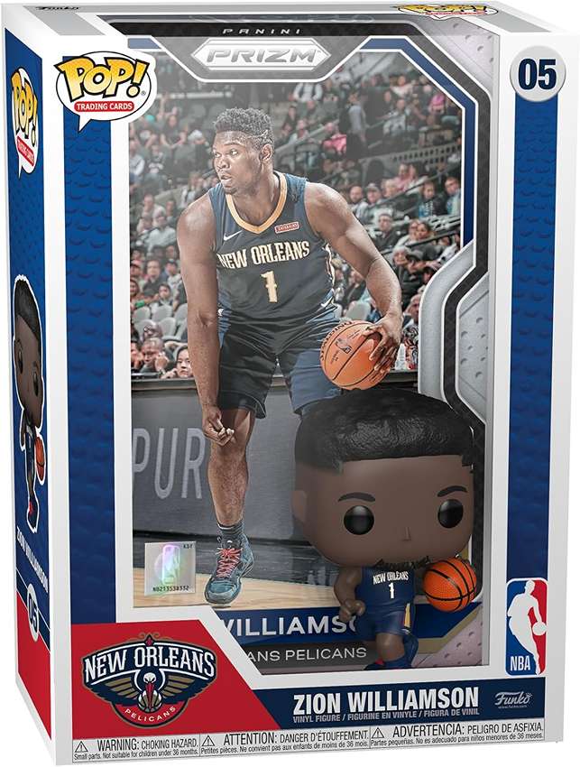 Pop Sports NBA Basketball Trading Cards 3.75 Inch Vinyl Figure - Zion Williamson (New Orleans)