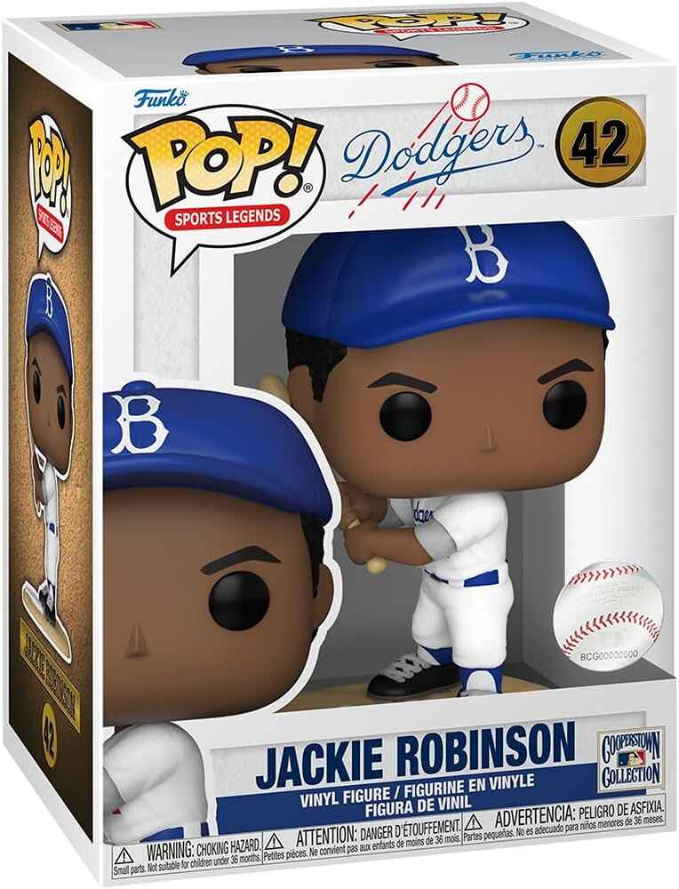 Pop Sports MLB Legends Football 3.75 Inch Vinyl Figure - Jackie Robinson #42