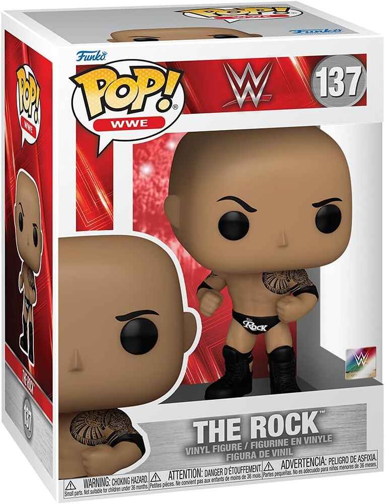 Pop Sports WWE Wrestling 3.75 Inch Vinyl Figure - The Rock (Final) #137