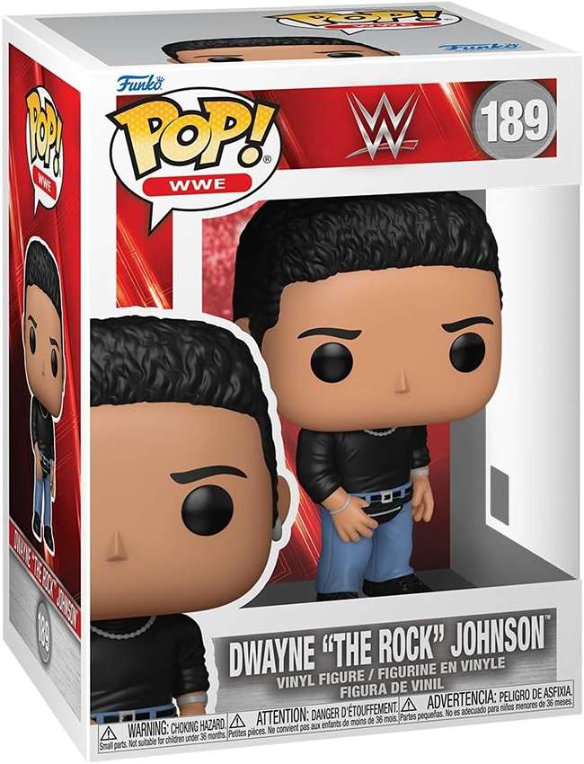 Pop Sports WWE Wrestling 3.75 Inch Vinyl Figure - The Rock w/ Fanny Pack #189