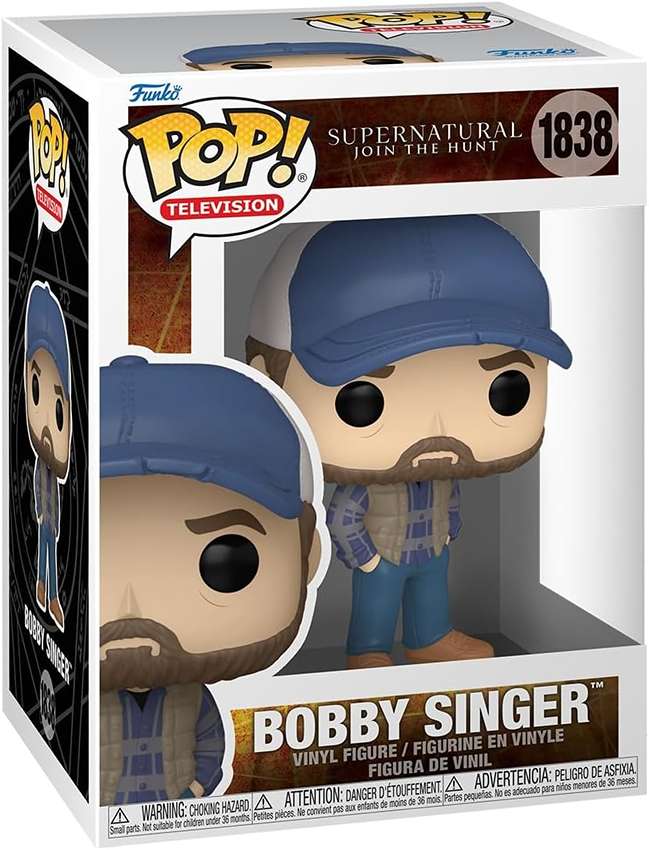 Pop Television Supernatural 3.75 Inch Vinyl Figure - Bobby Singer #1838
