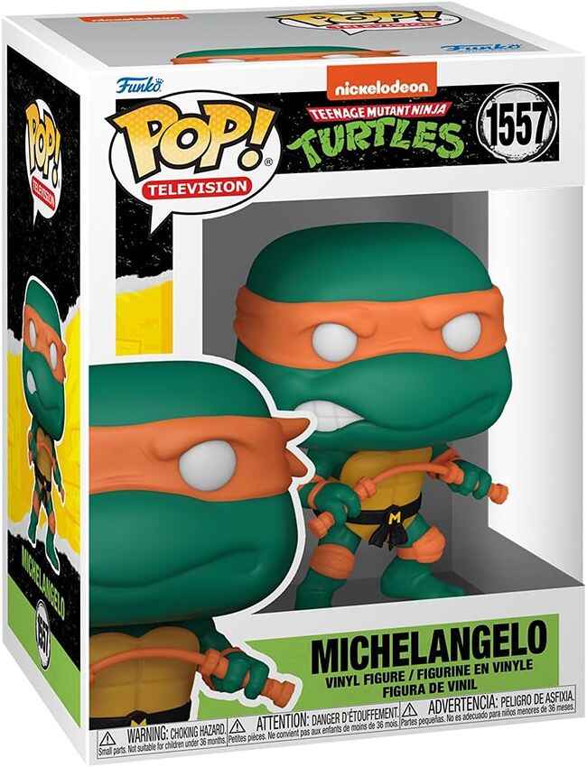 Pop Television Teenage Mutant Ninja Turtles 3.75 Inch Vinyl Figure - Michelangelo #1557